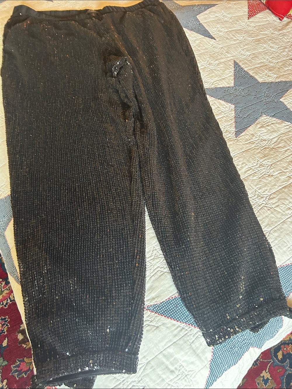 Black Sequin Women's st. John pants, The Devil wears Prada 2.style. - Picture 2 of 7